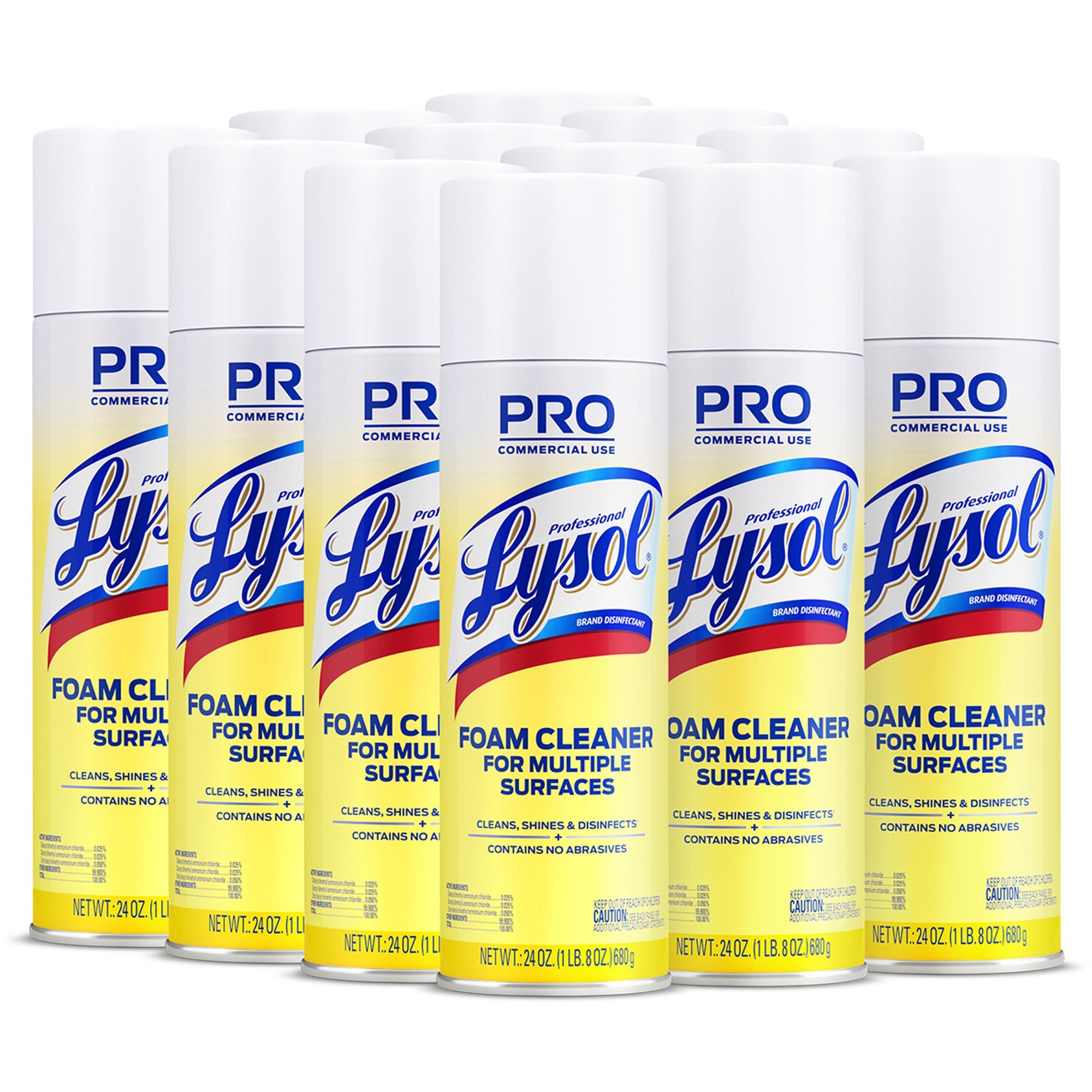 Image of Professional Lysol Disinfectant Foam Cleaner