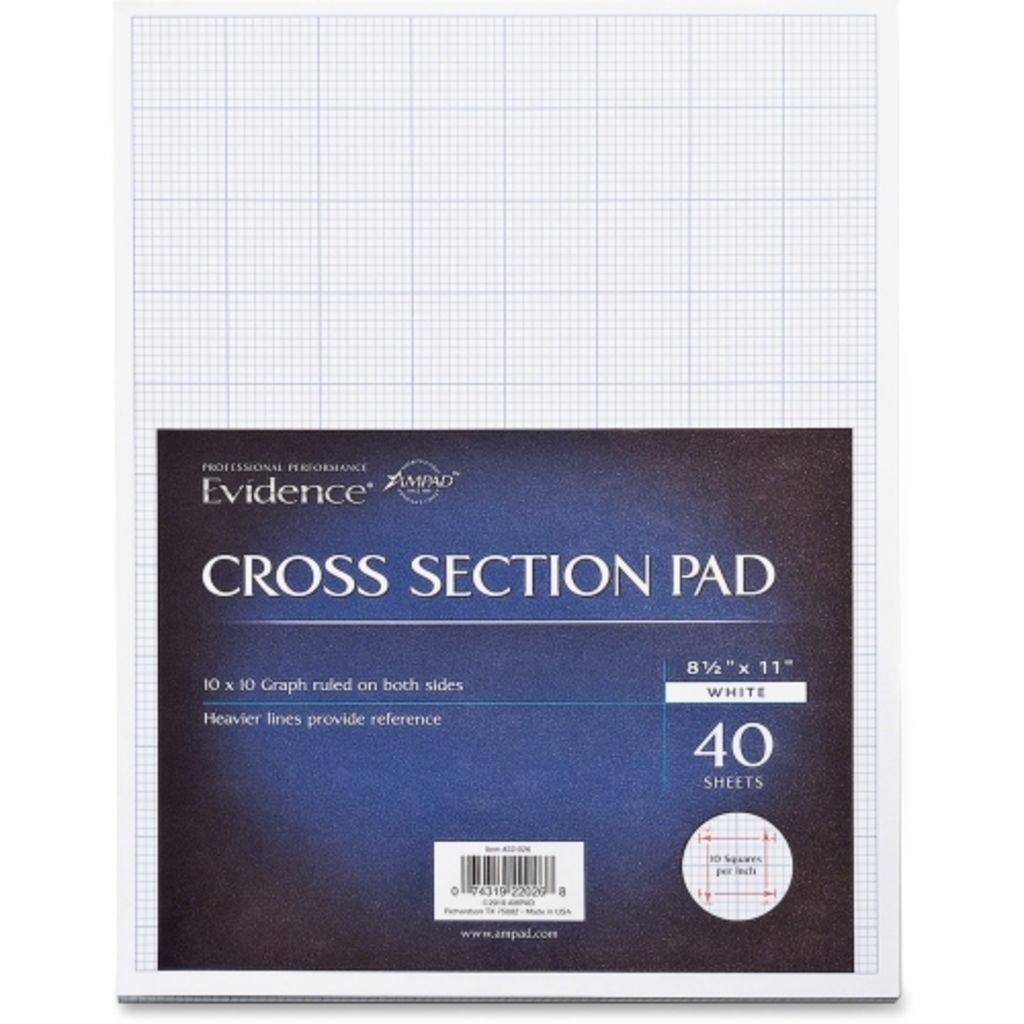 Image of Ampad Cross - section Quadrille Pads - Letter