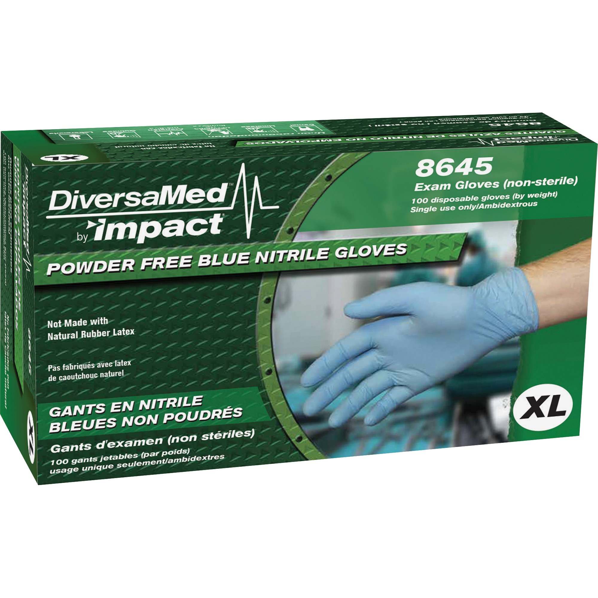 Image of DiversaMed Disposable Nitrile Powder Free Exam (SKU: 718438)