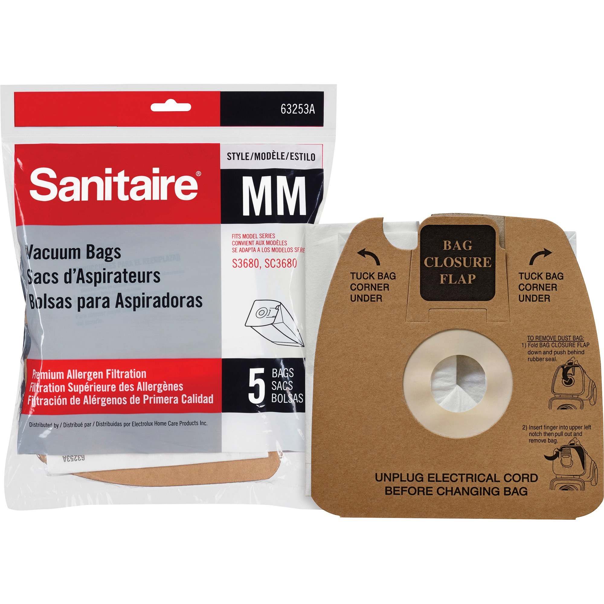 Image of Sanitaire Style MM Allergen Vacuum Bags f/S3680