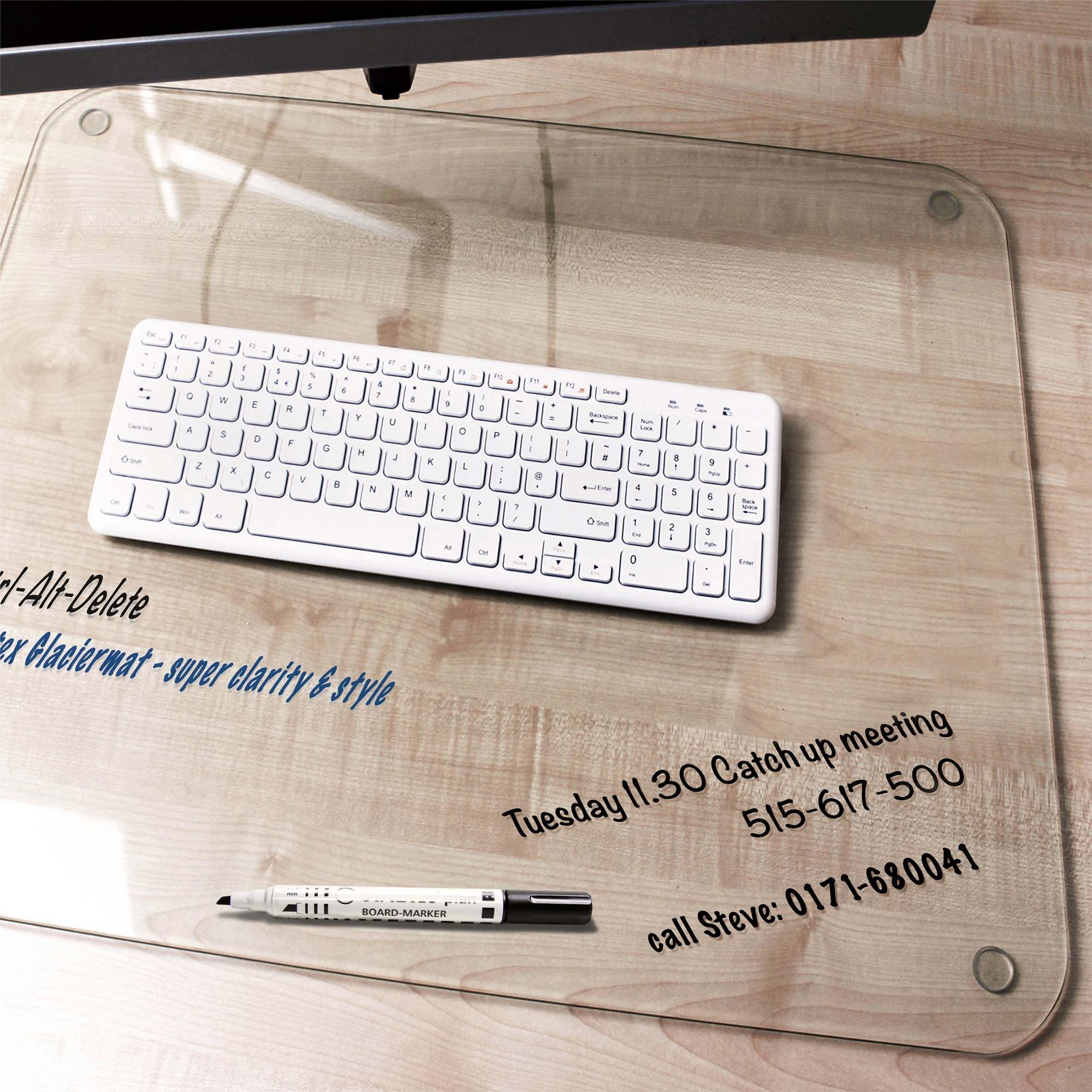 Image of Desktex Glaciermat Glass Desk Pad (SKU: 321802)
