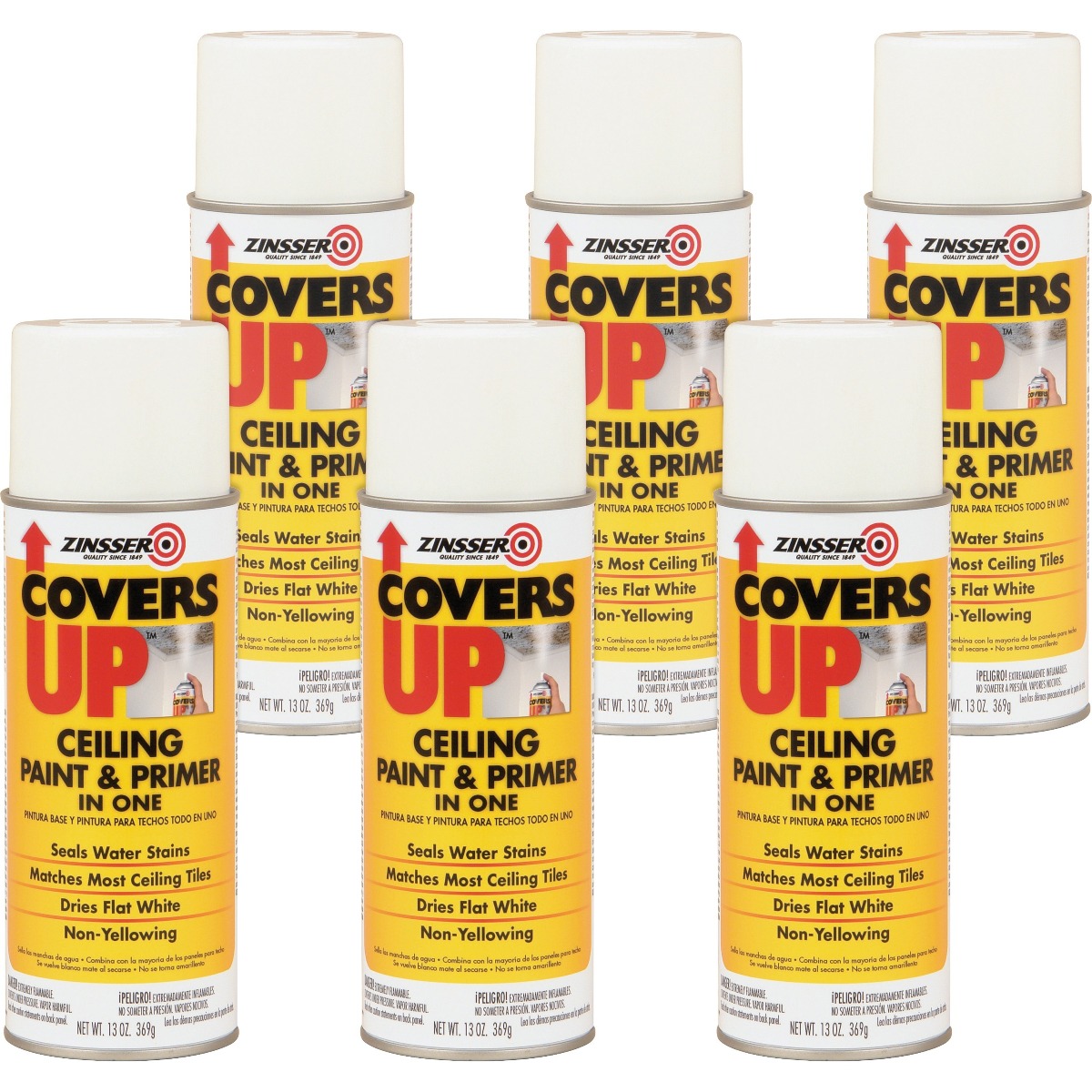 Image of Zinsser COVERS UP Ceiling Paint/Primer in One