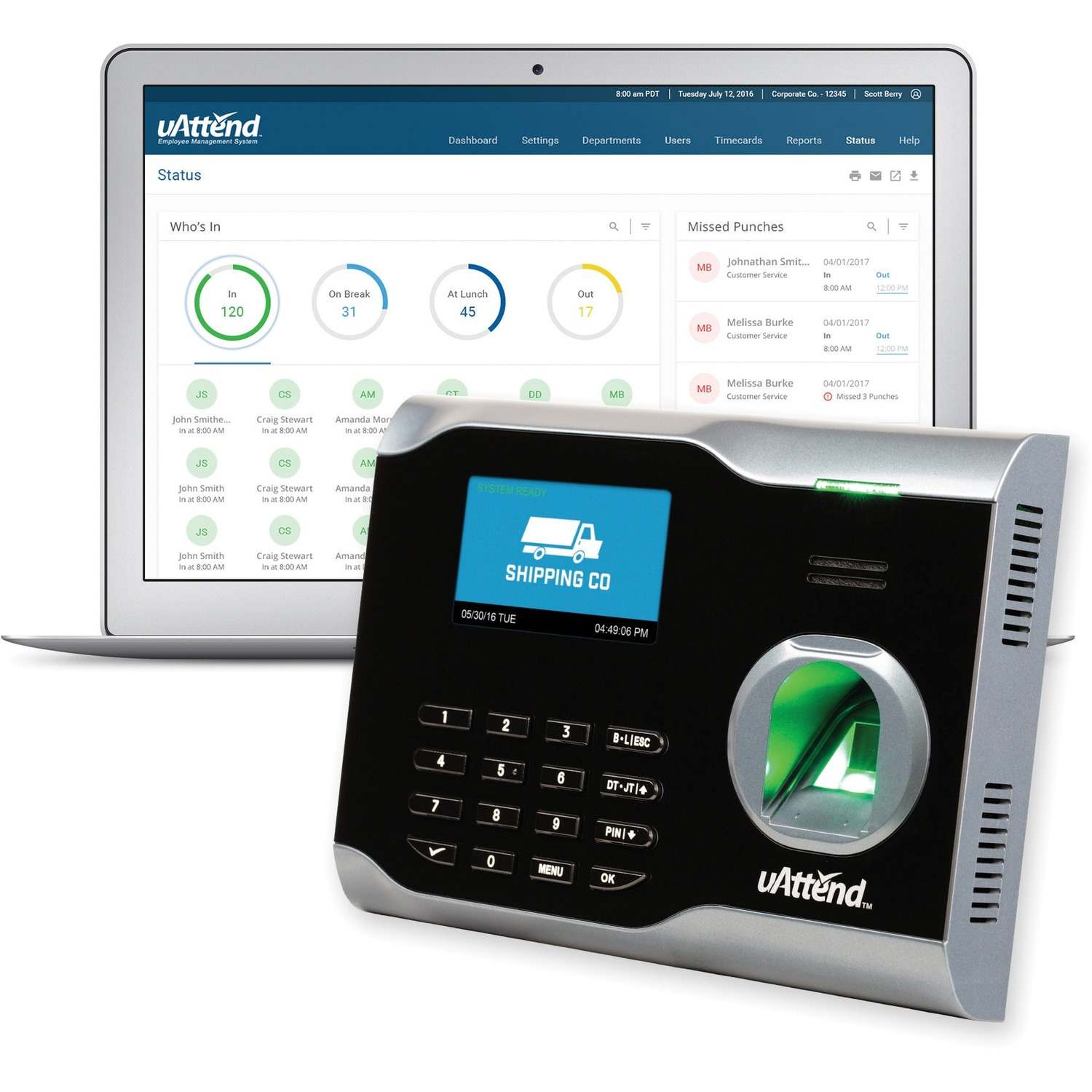 Image of uAttend BN6000 Time Clock
