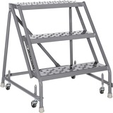 Image of Louisville 3-step Steel Warehouse Ladder
