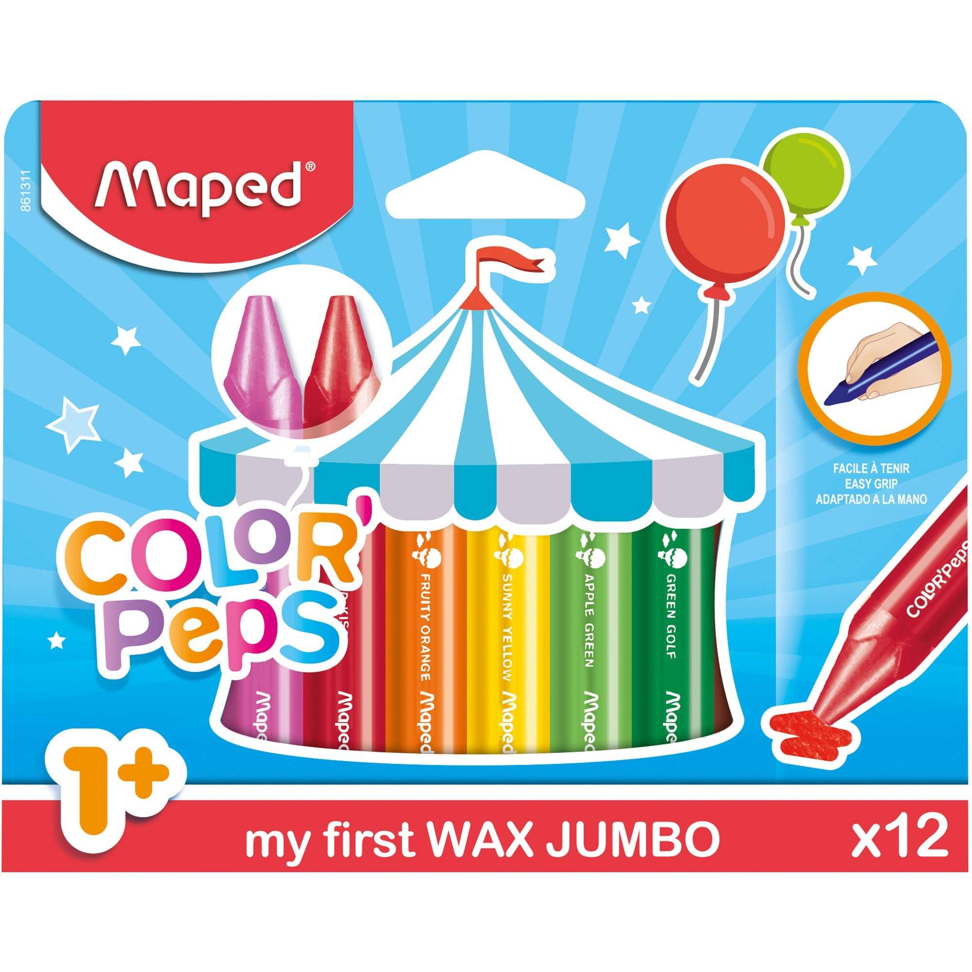 Image of Helix Color Peps My First Wax Jumbo Crayons