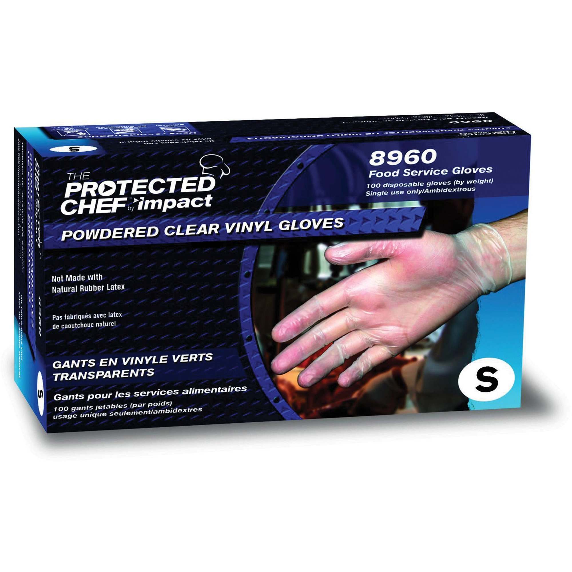 Image of Protected Chef Disposable Powdered Vinyl Gloves (SKU: 299881)