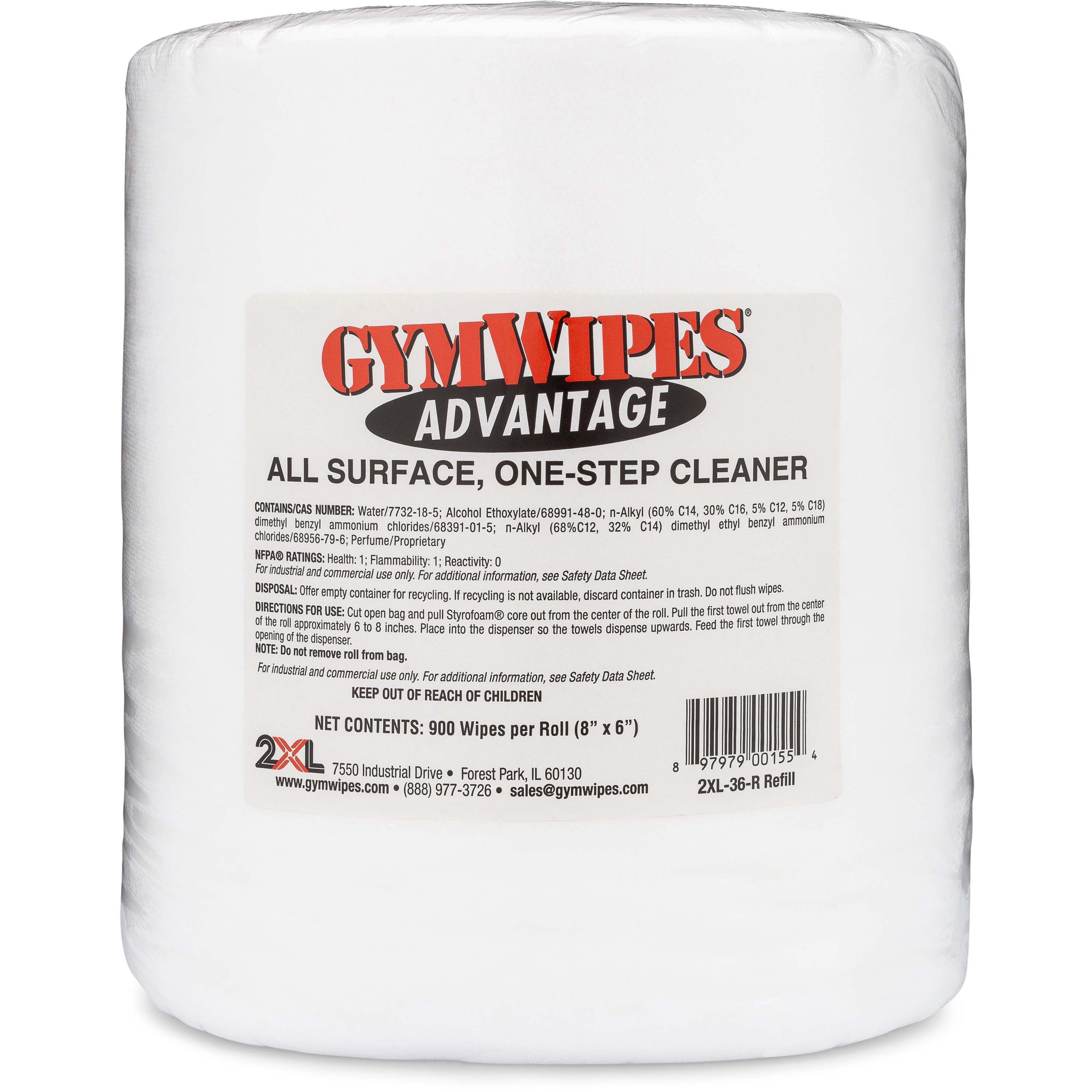 Image of 2XL GymWipes Advantage-R Wipes