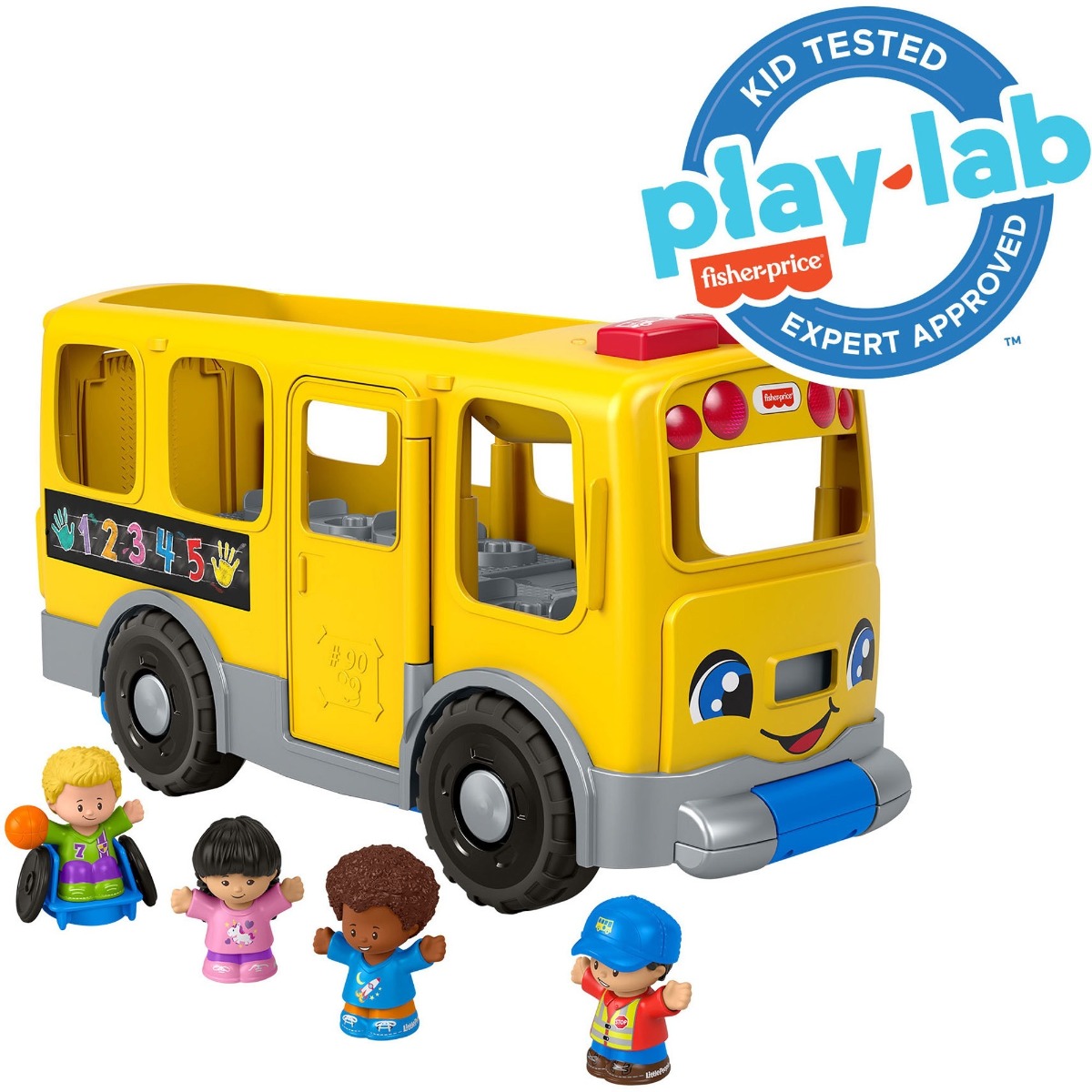 Image of Fisher-Price Little People Toddler Learning Toy, Big Yellow School Bus Musical P