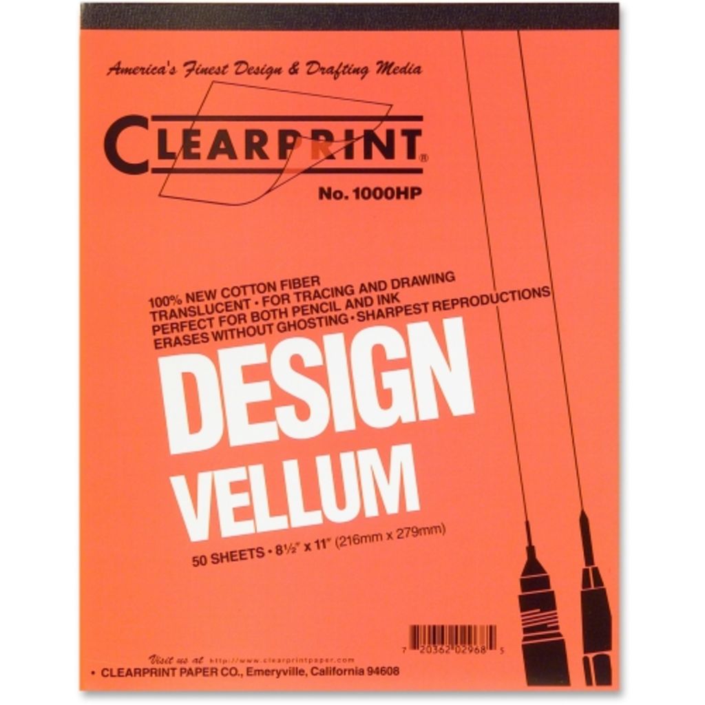 Image of Clearprint Design Vellum Pad - Letter