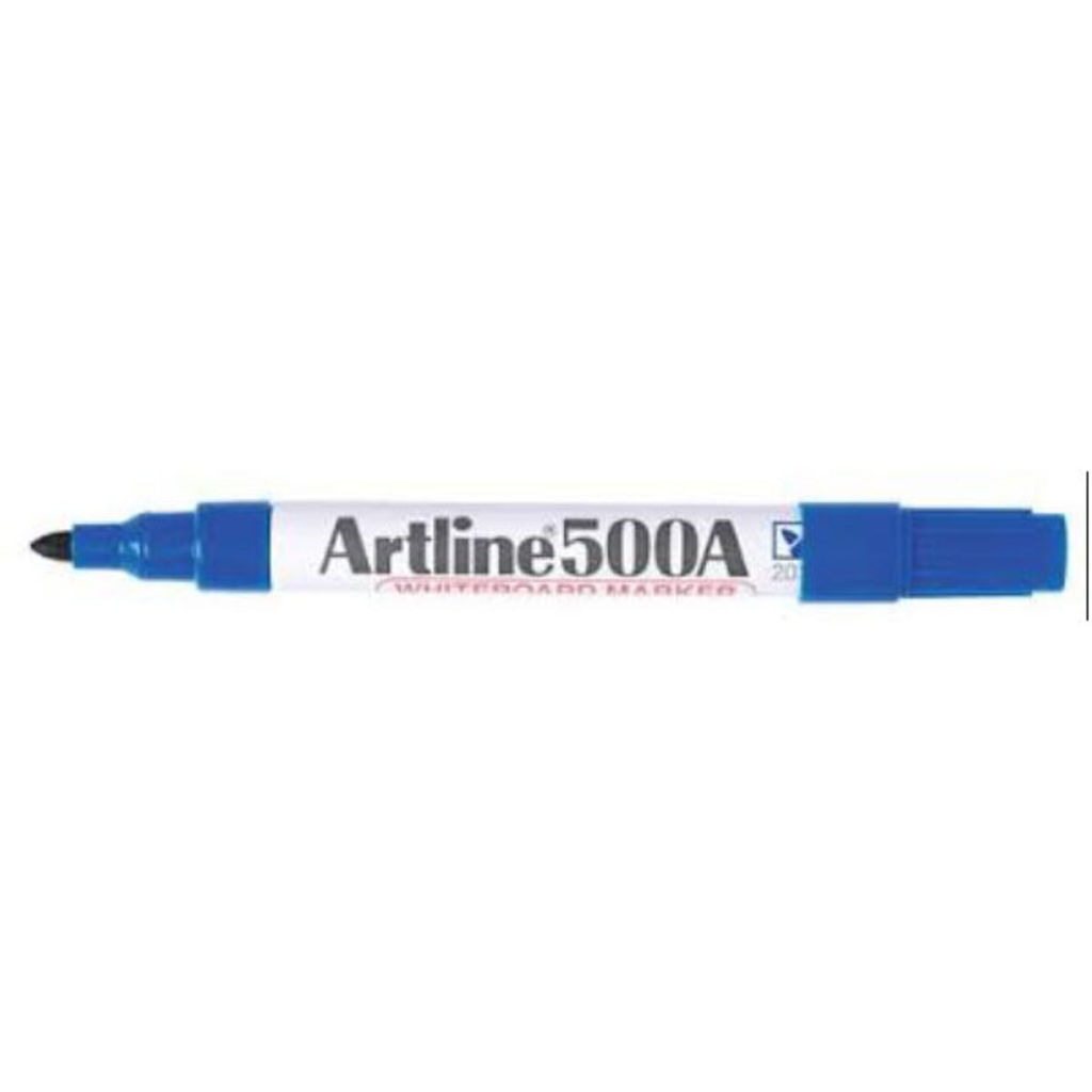 Image of Artline White Board Mark Ek 500/Blue - 2 mm Marker Point Size - Bullet Marker Po