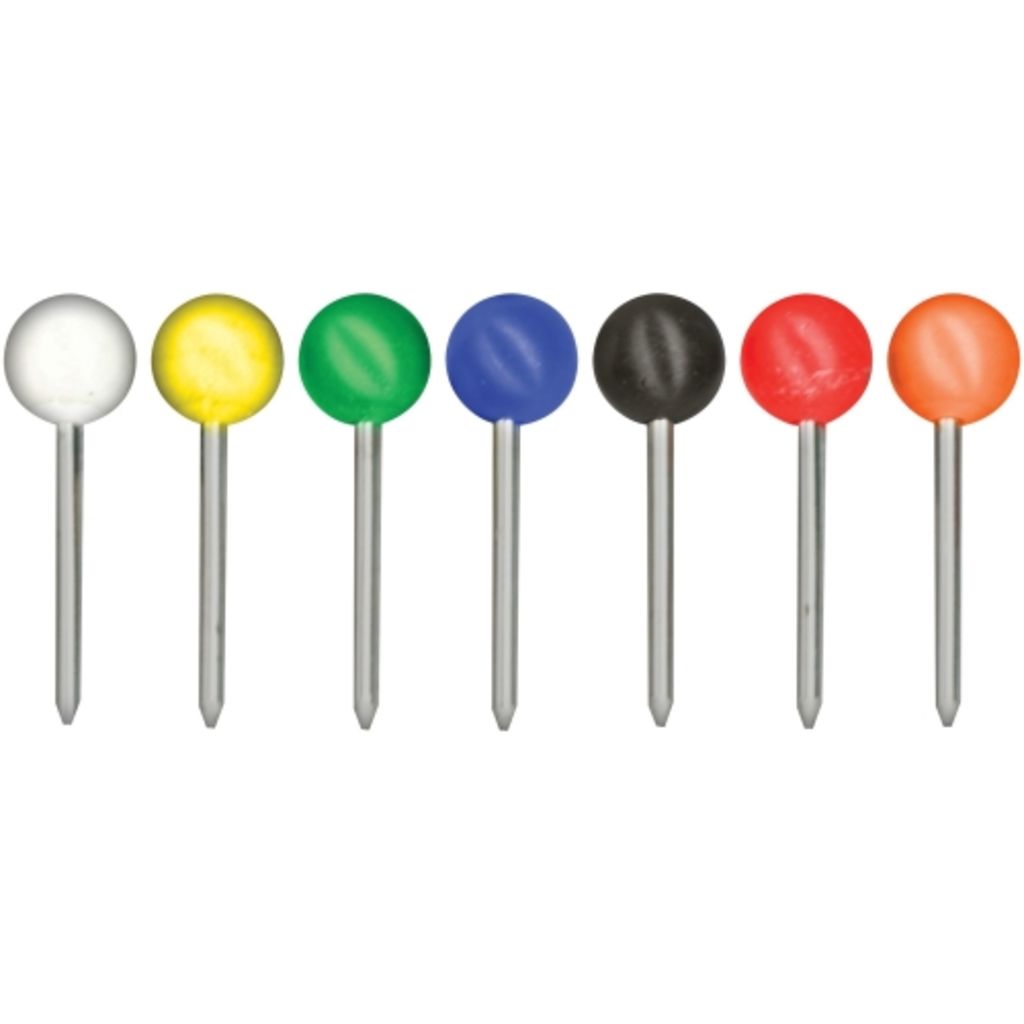 Image of Gem Office Products Round Head Map Tacks (SKU: 152900)