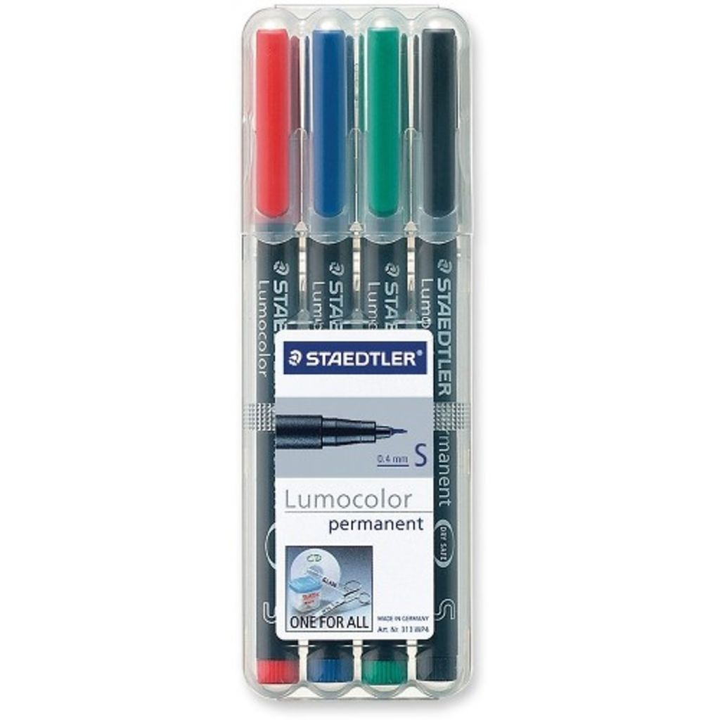 Image of Lumocolor Universal Pen - Super Fine Point Type - Refillable - Assorted - Polypr