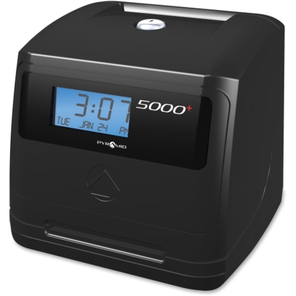 Image of Pyramid Time Systems 5000 Automatic Time Clock - Card Punch/Stamp - 100 Employee
