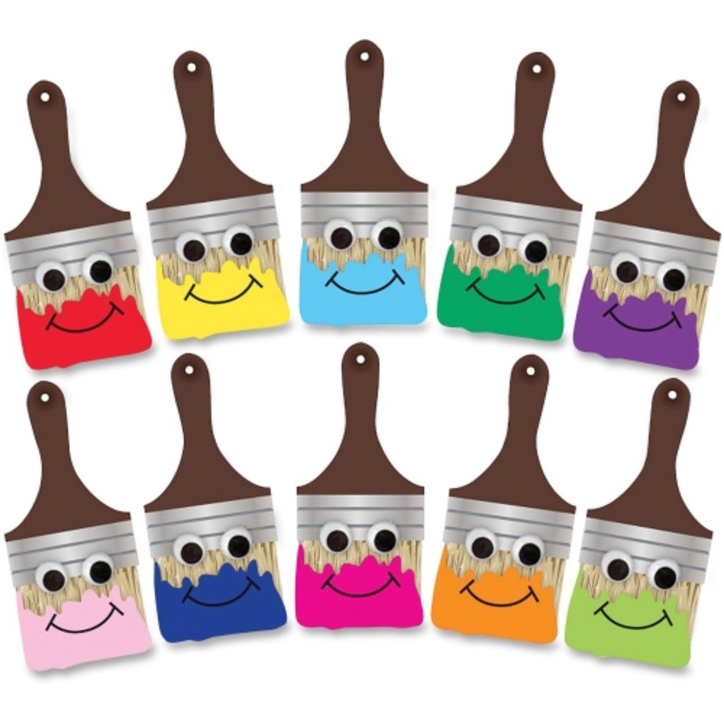 Image of Hygloss Happy Paintbrush Border Strips - 30 Brush(es)