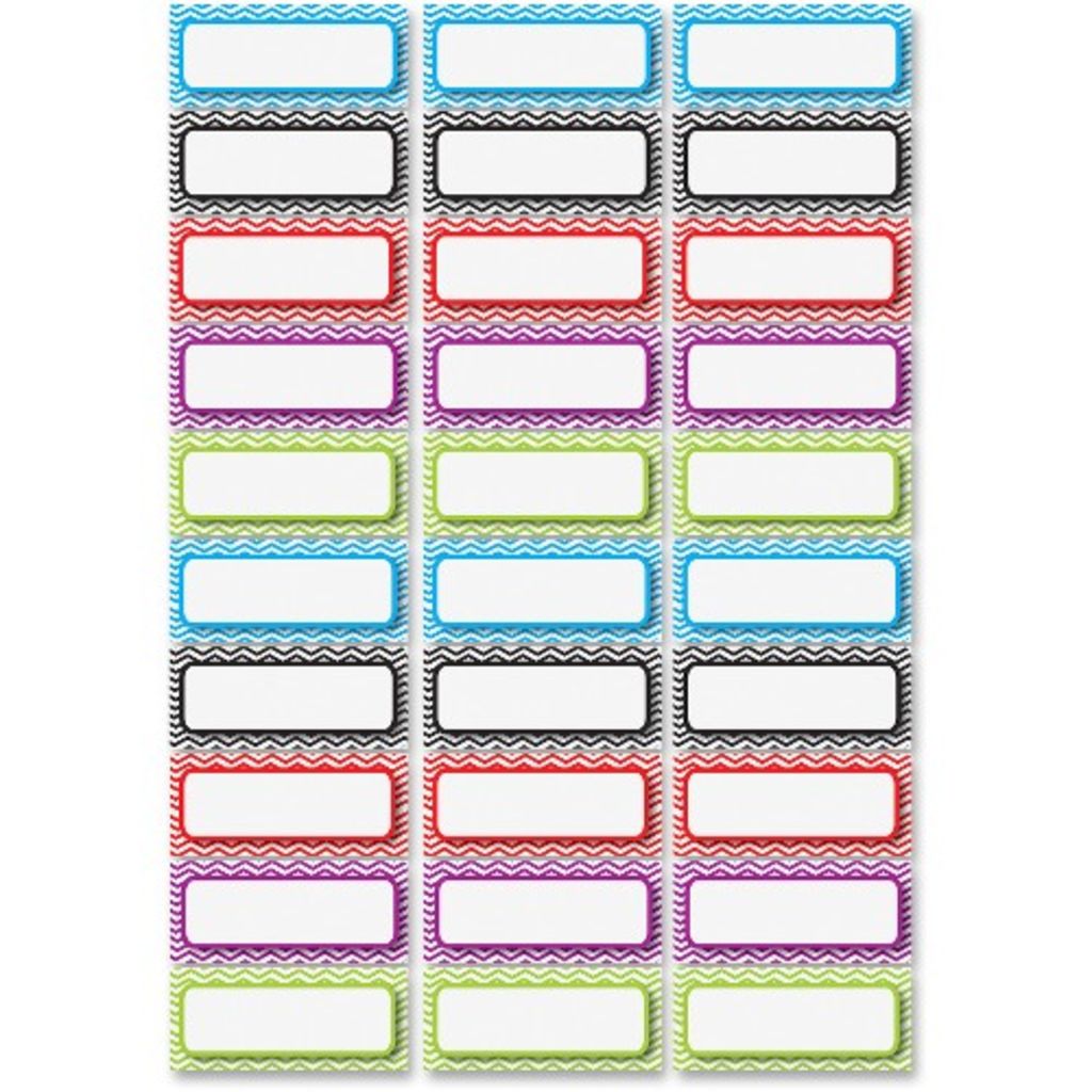 Image of Ashley Dry Erase Chevron Nameplate Magnets