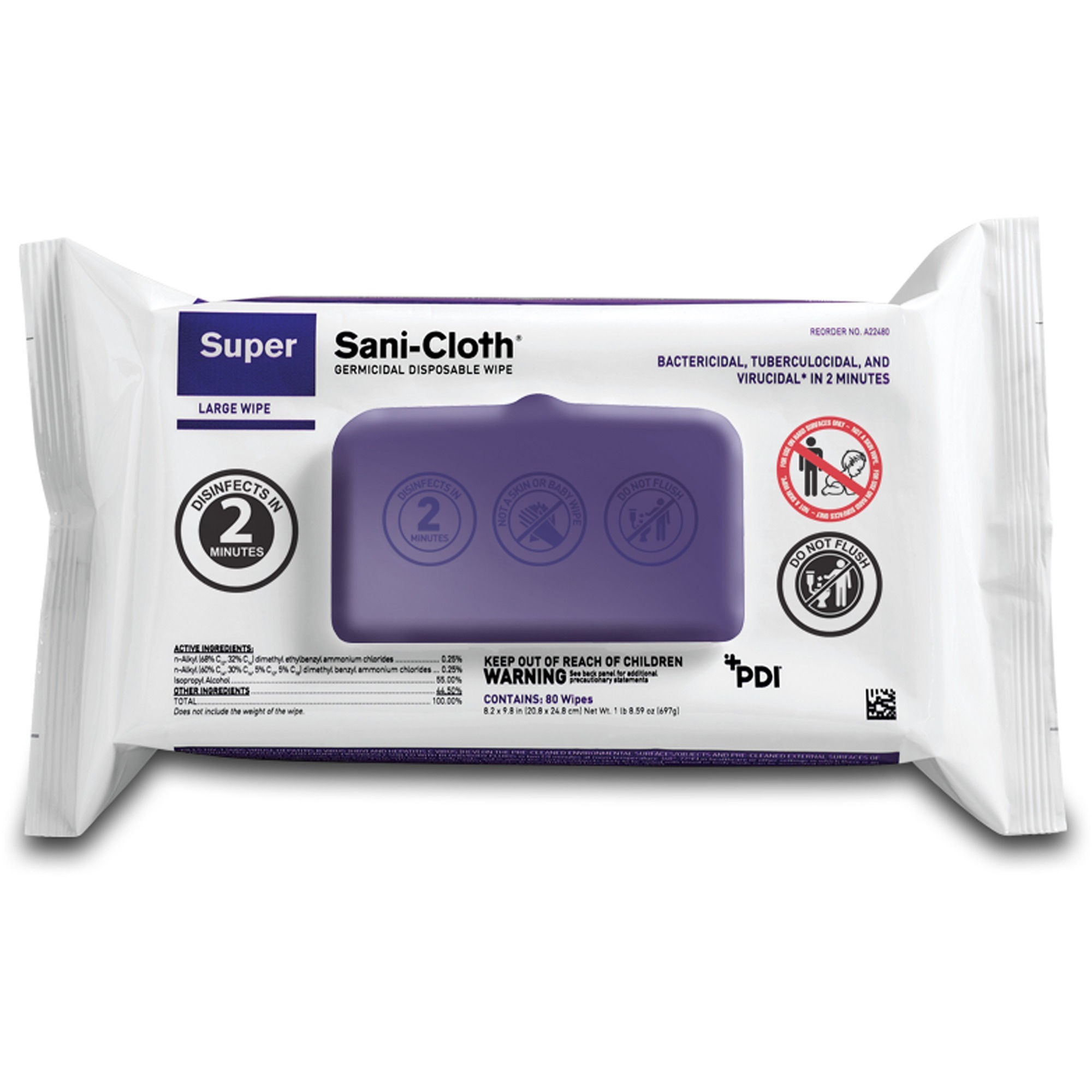 Image of PDI HC Super Sani-Cloth Germicidal Disposable Wipe