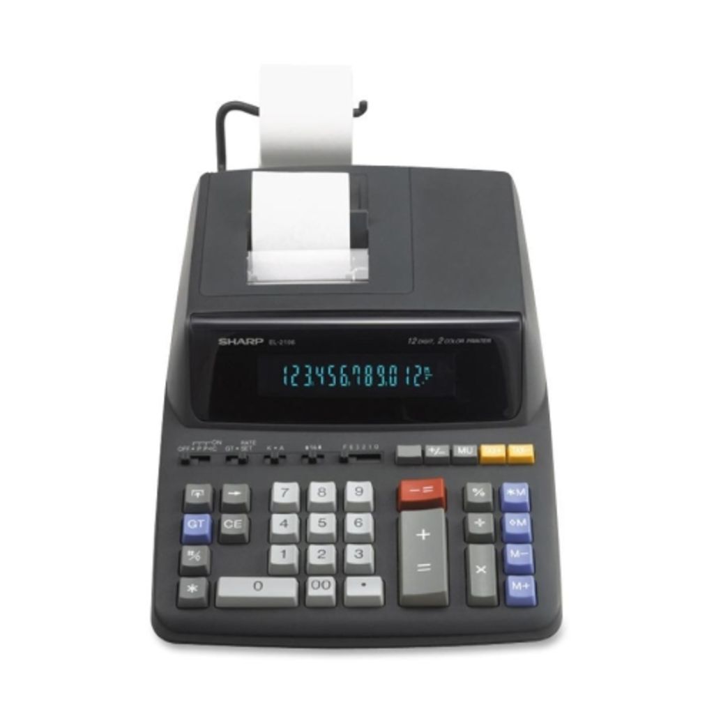 Image of Sharp EL-2196BL 12 Digit Printing Calculator