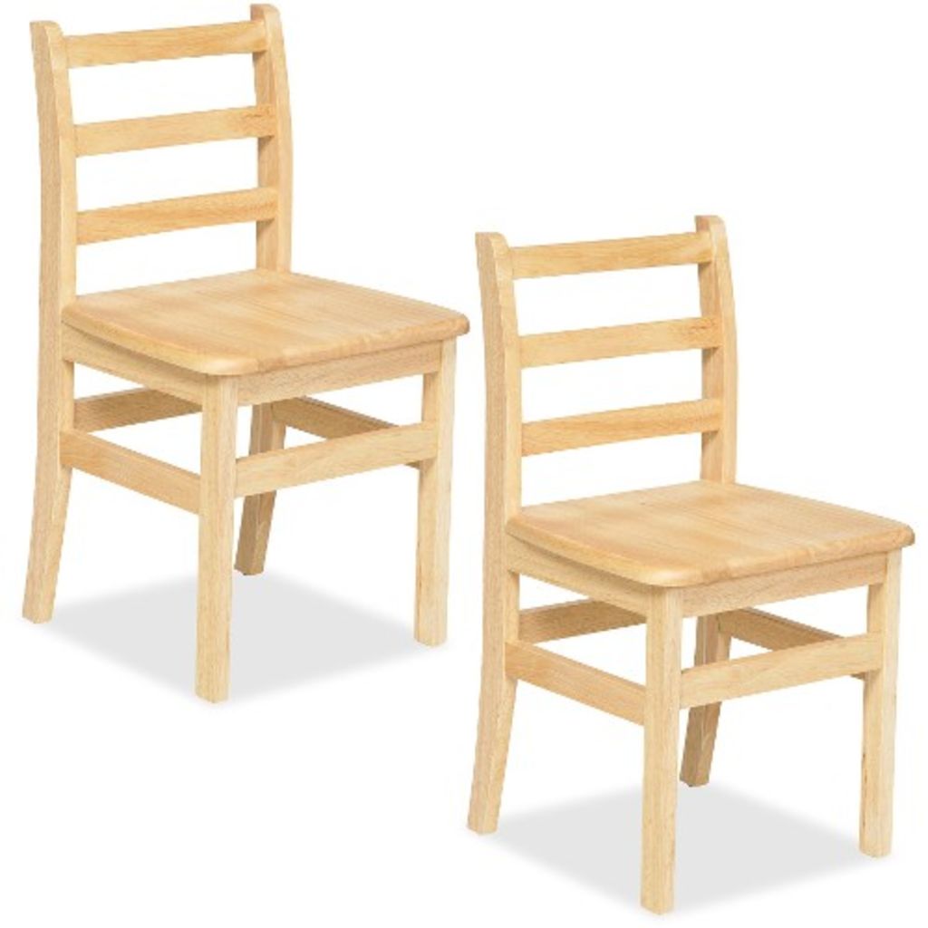 Image of Early Childhood Resources 12" 3 Rung Ladderback Chair - Assembled