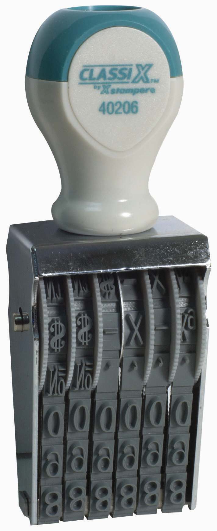 Image of Number Stamp Size:2.5 /6-Band Traditional