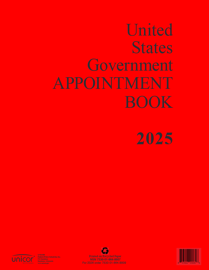 Image of 2025 Unicor Appointment Book
