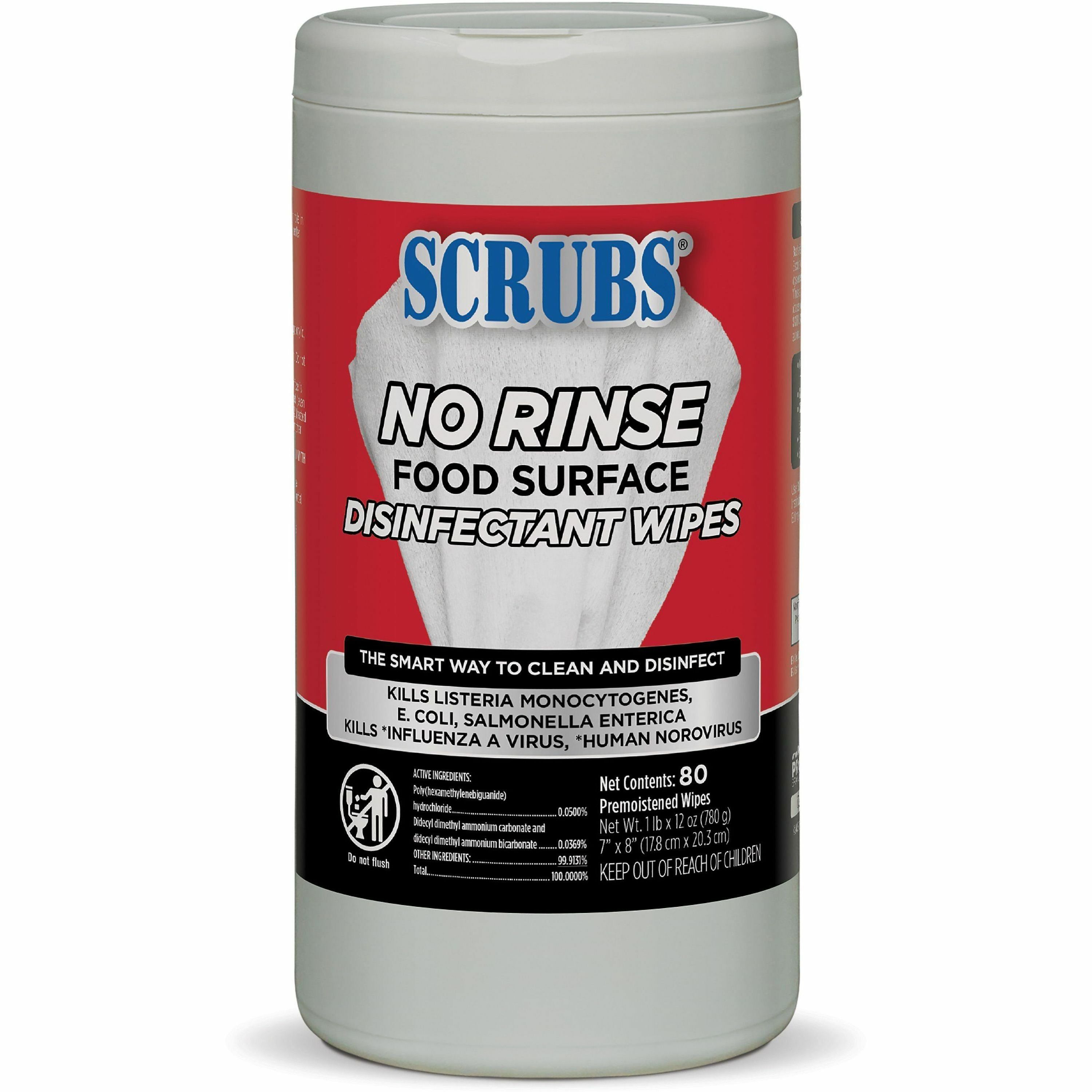 Image of ITW No Rinse Food Surface Disinfectant Wipes