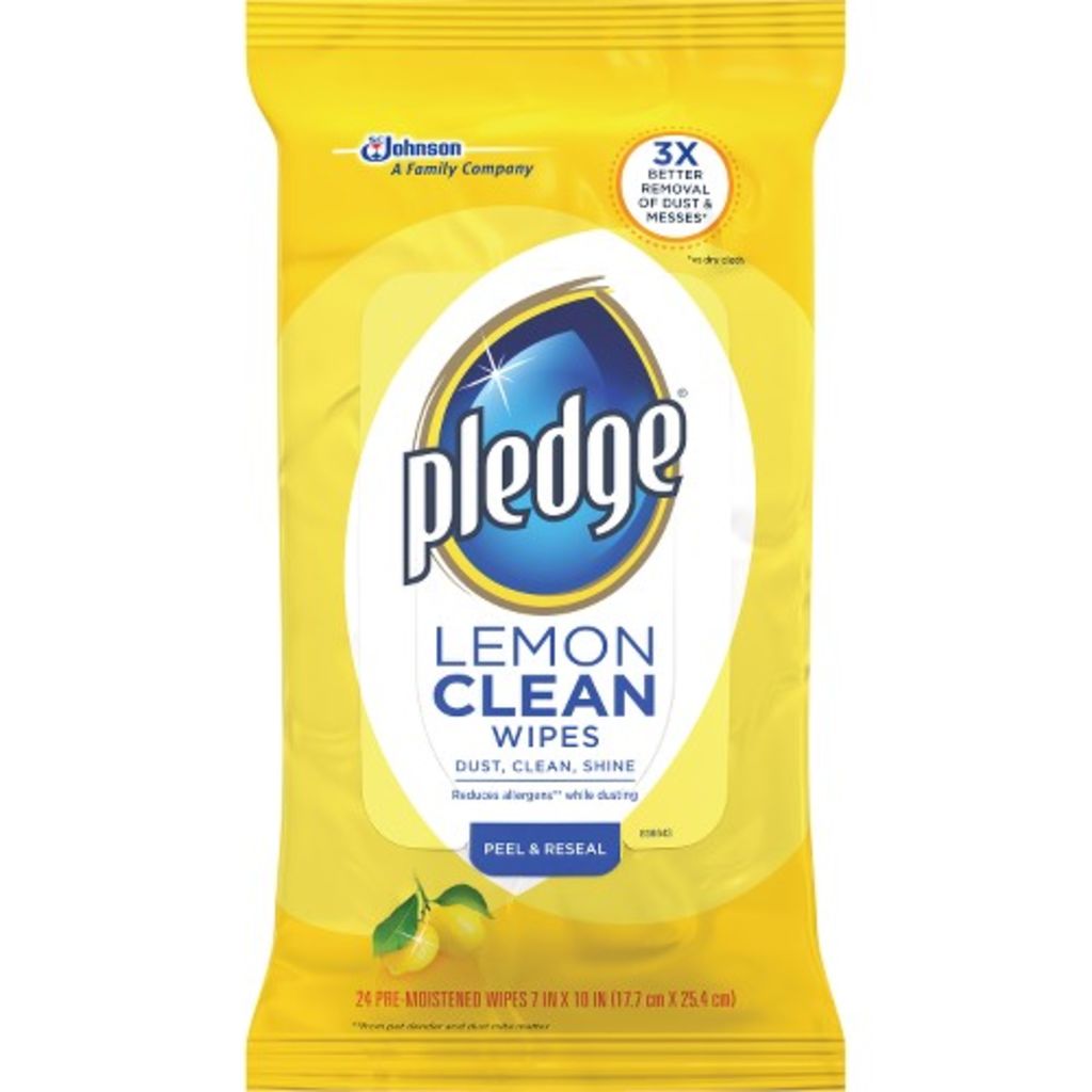 Image of Pledge Lemon Furniture Polish Wipes (SKU: 625981)