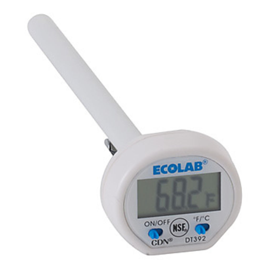 Image of Ecolab Pocket Digital Thermometer - Fahrenheit Celsius Reading - Antimicrobial