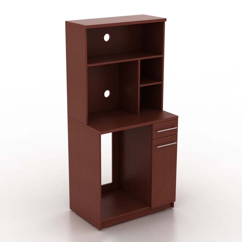 Image of Double Wide Appliance Tower - Crown Cherry - Open Top