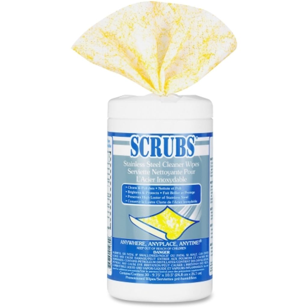 Image of SCRUBS Stainless Steel Cleaner Wipes (SKU: 630688)