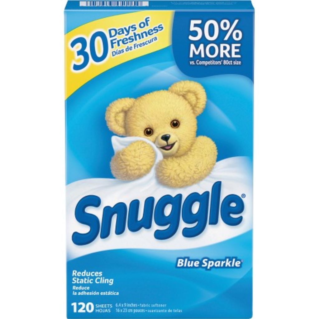 Image of SNUGGLE Blue Sparkle Dryer Sheets - Sheet - Blue Sparkle Scent - 120 - 6 / Carto
