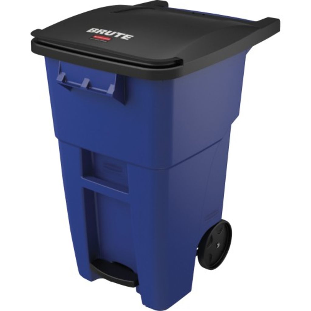 Image of Rubbermaid Commercial Brute 50-gallon Step On Rollout Container (SKU: 636189)