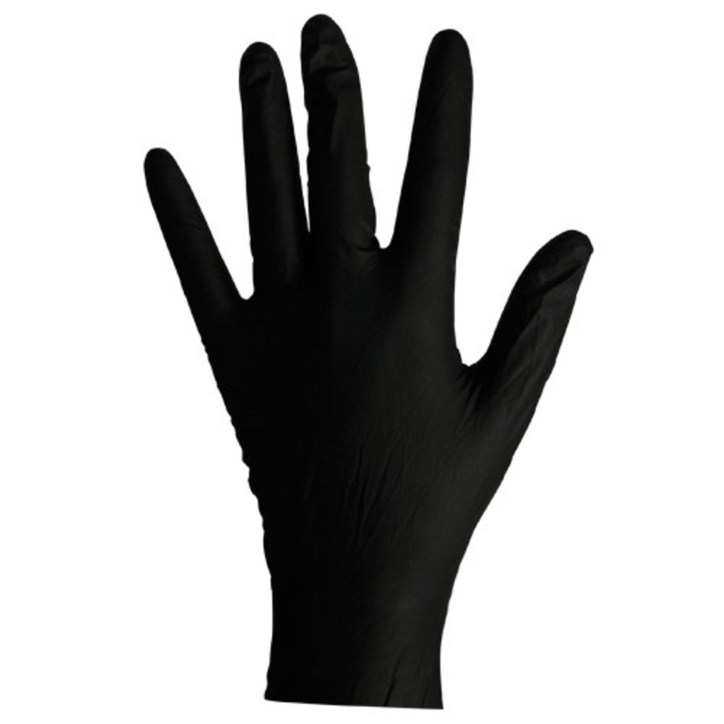 Image of CCP Industries N-DEX Nighthawk Nitrile Industrial Gloves - Powder Free Black - B
