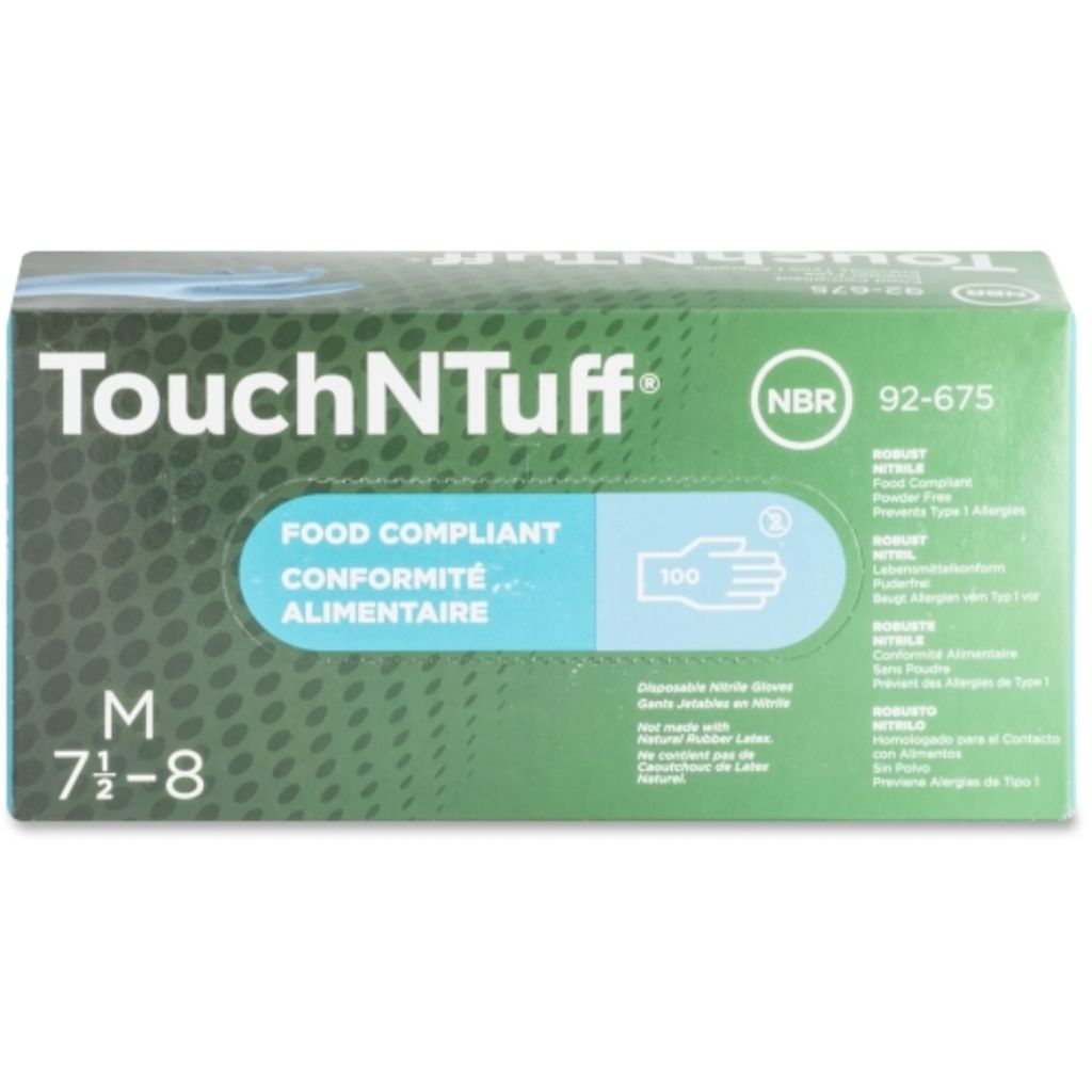Image of Ansell Health Powder-free Disp. Nitrile Gloves - Medium Size - Nitrile - Blue - 