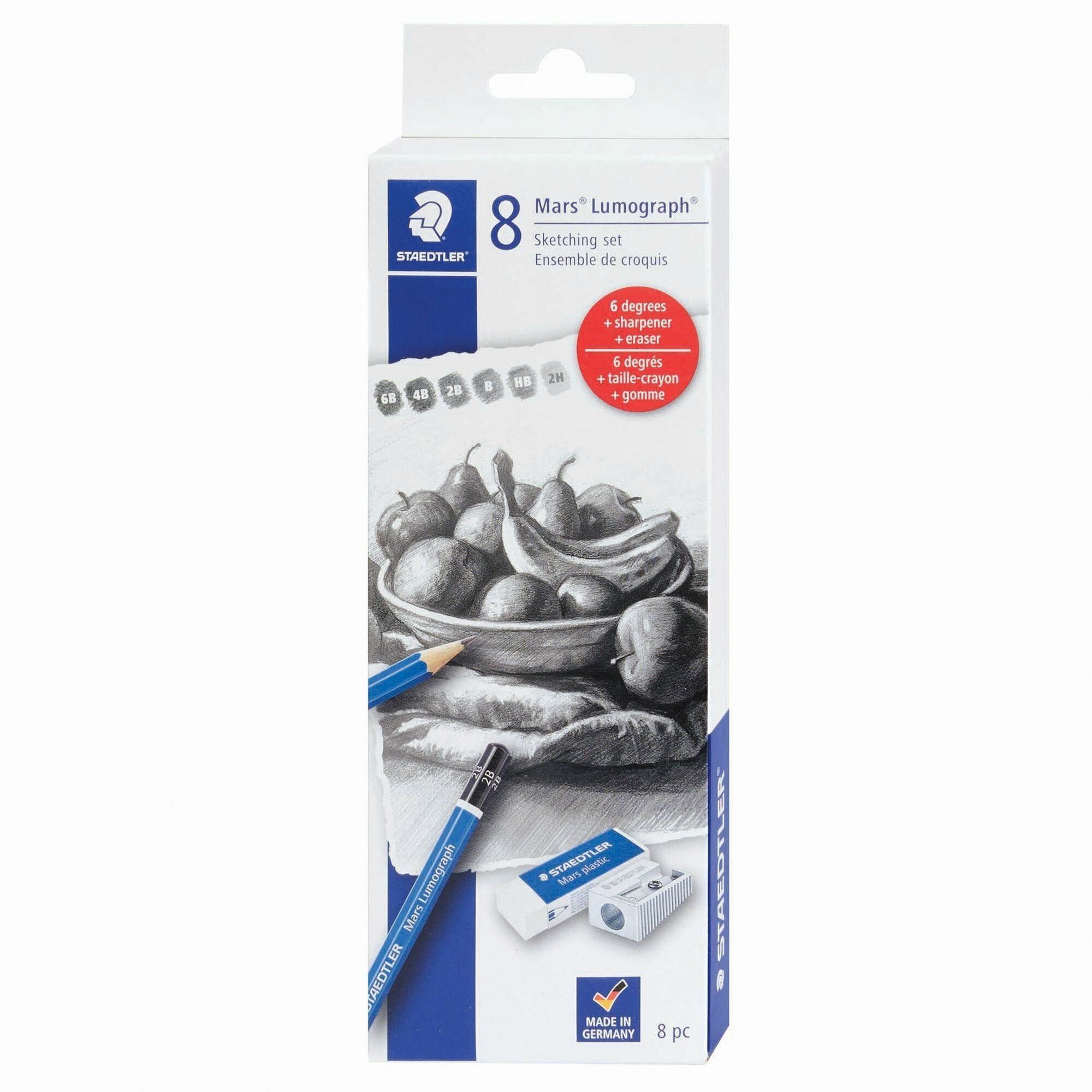 Image of Staedtler Mars Lumograph Graphite Pencil Set
