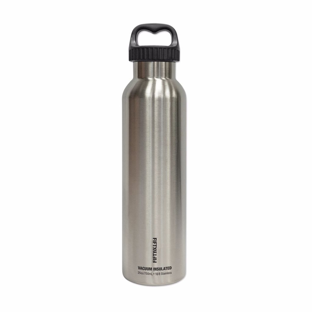 Fifty/Fifty - 25oz. Double-Wall Vacuum-Insulated Water Bottle - Lipstick Pink