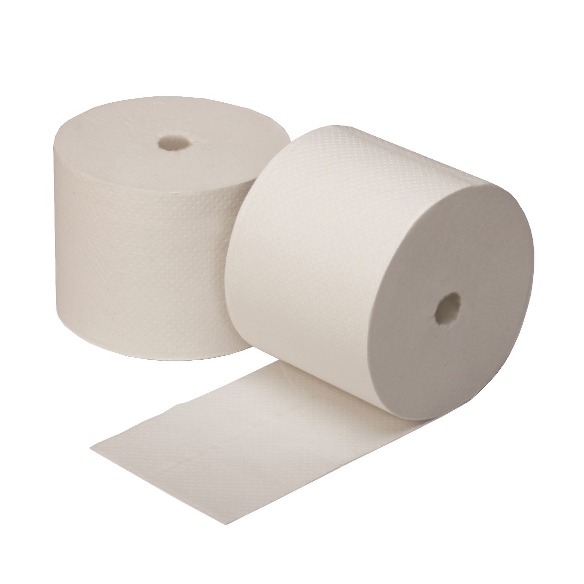 Image of Tissue Toilet 2-ply White 3.85" X 4.05" Coreless