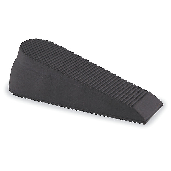Image of LC Industries Approved Manufacturer Wedge Doorstop - Rubber1.8" - Black Brown
