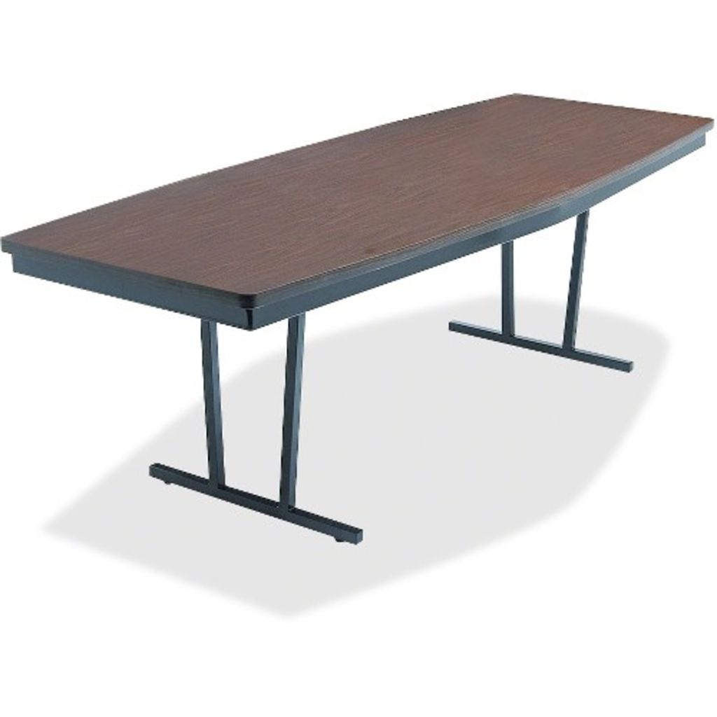 Image of Barricks Foldable Conference Table - Boat Top - 72" Table Top Length x 36" Table