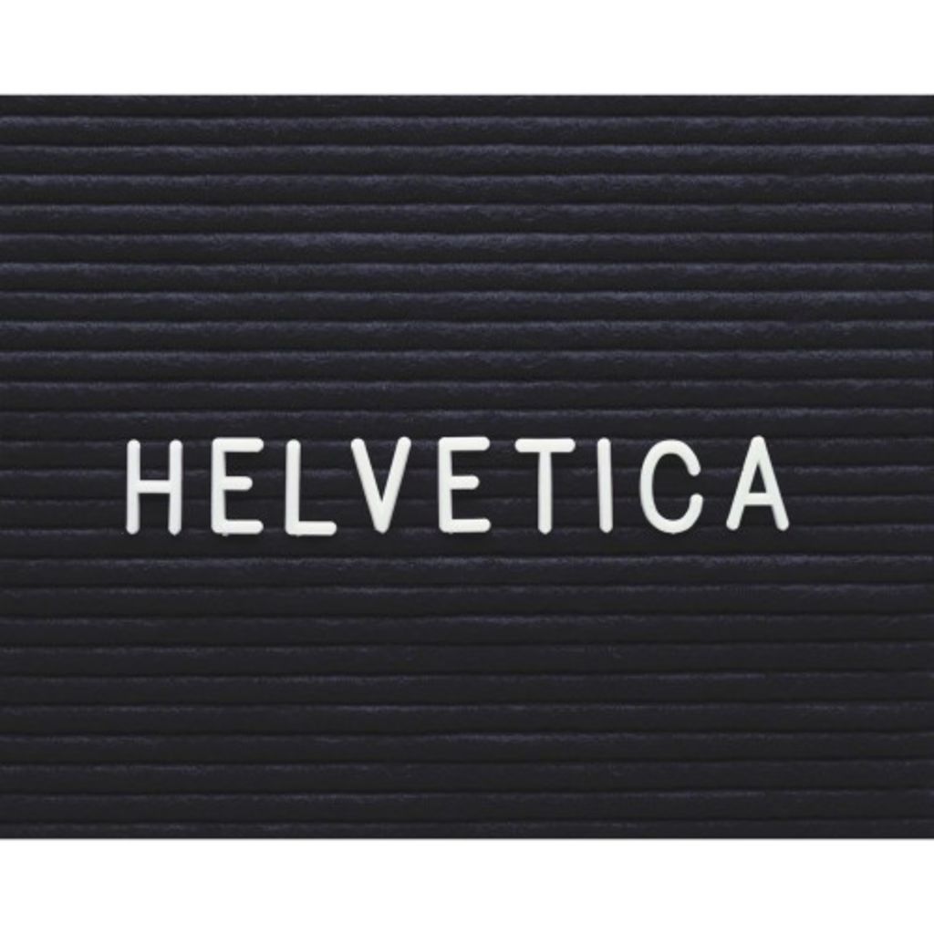Image of Ghent 1" Helvetica Letterboard Letters - Learning Theme/Subject - 1" Height - Wh