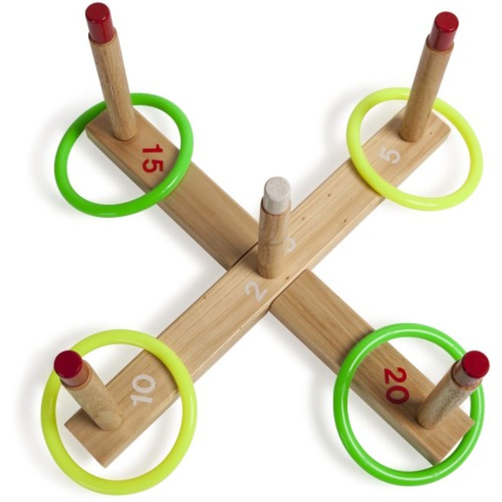 Image of Champion Sports Wooden Target Ring Toss Set