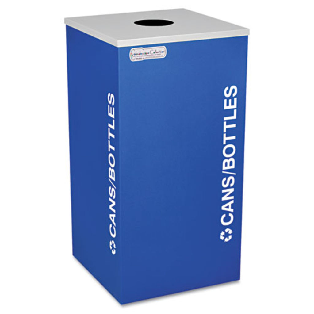 Image of Receptacle Recycling Sq Blue