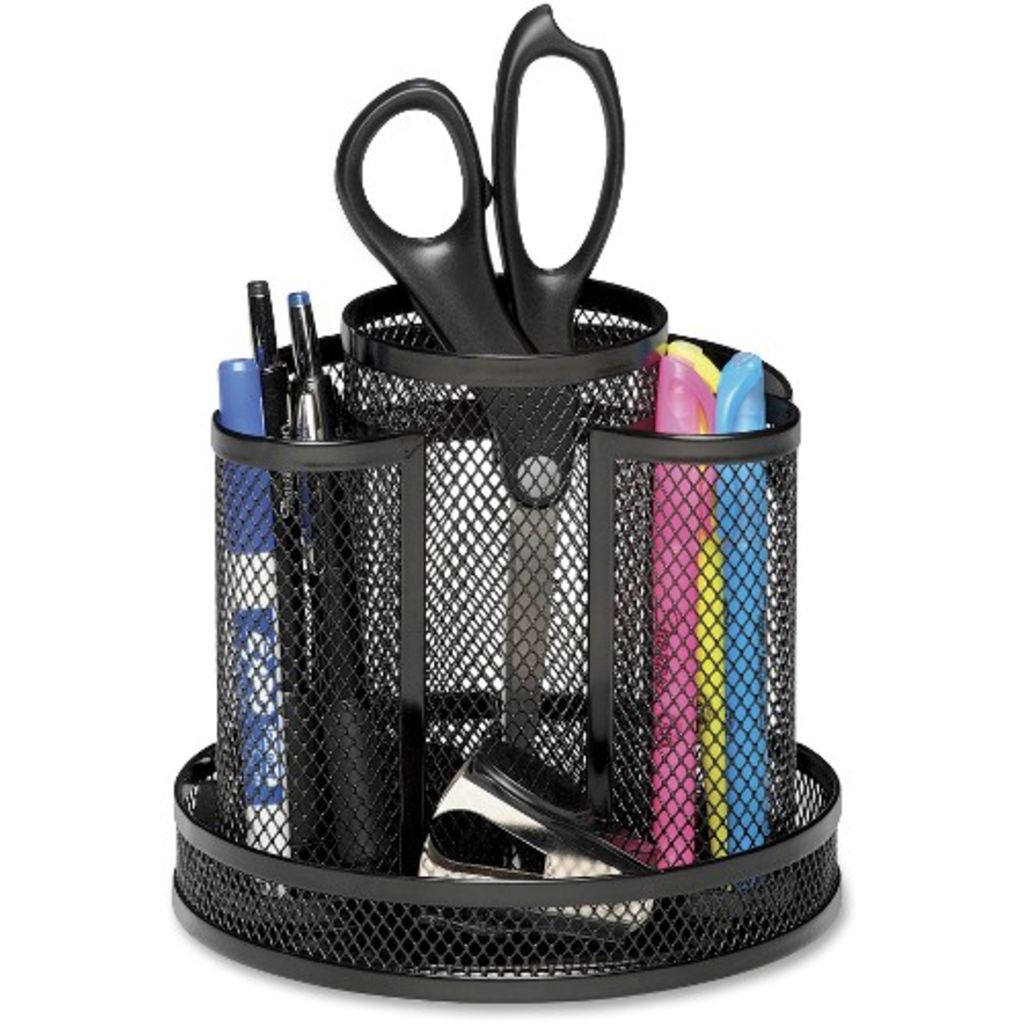 Image of Rolodex Workspace Mesh Spinning Supply Caddy