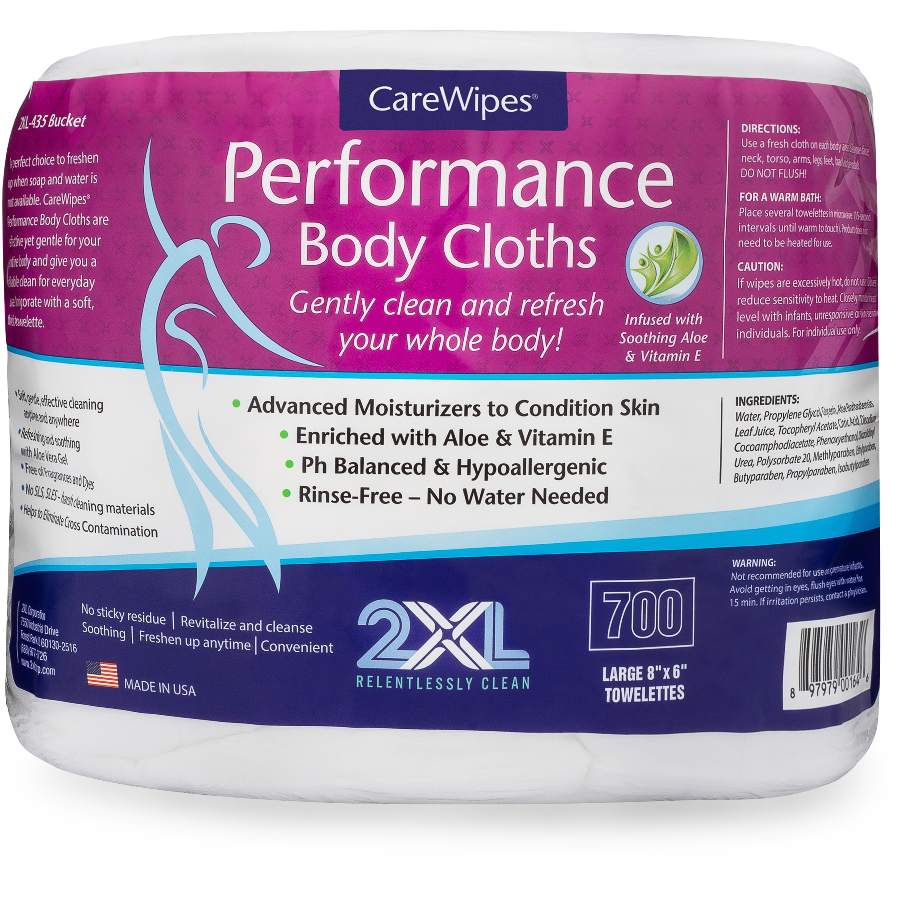Image of 2XL Vitamin E & Aloe Performance Body Cloths